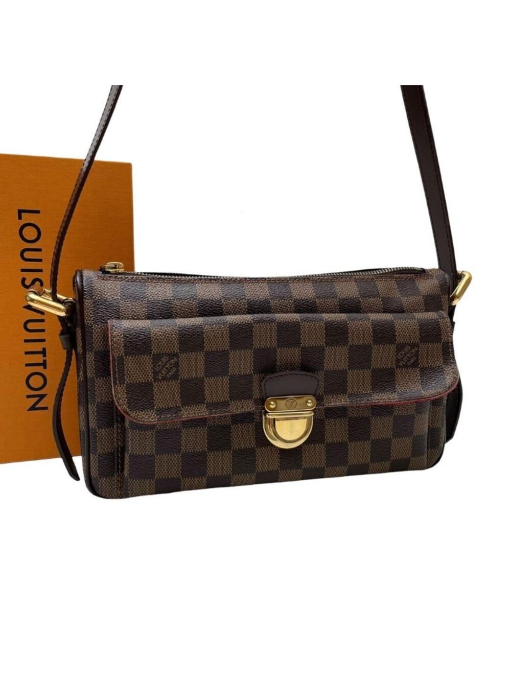 Louis Vuitton Damier Leather Ravello GM Shoulder Bag